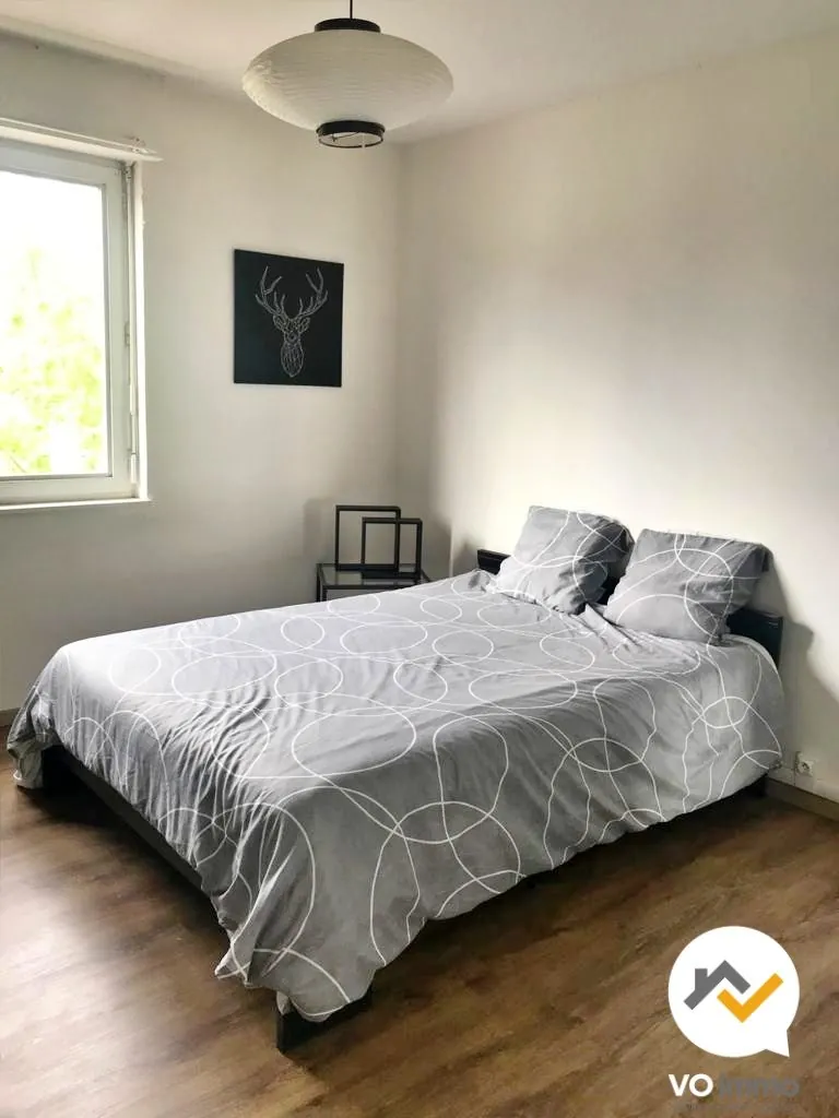 Appartement 2 pièces loué avec balcon à Illzach, proximité Mulhouse 
