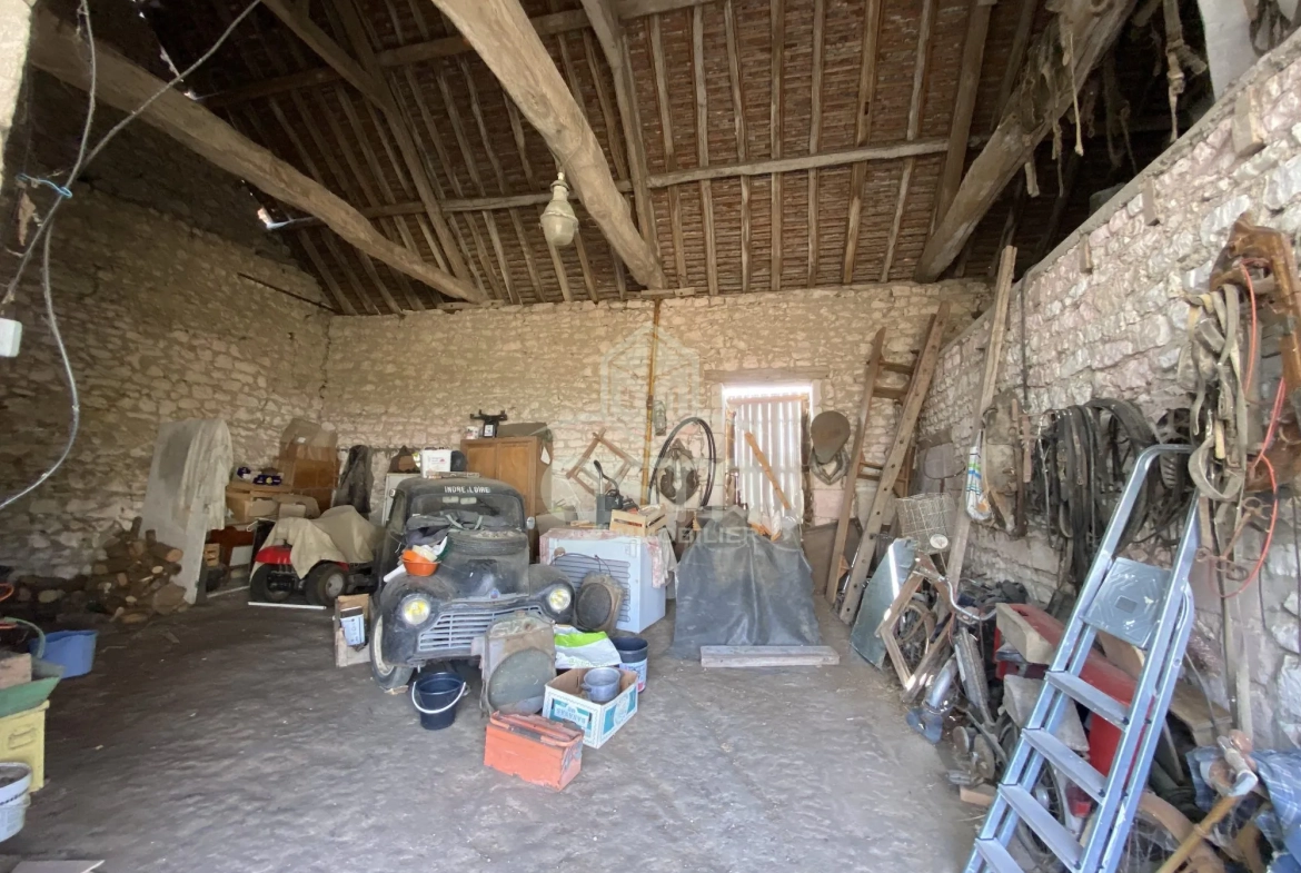 Achat corps de ferme avec dépendances à Pouzay, 2600 m² de terrain 