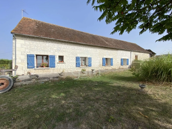 Achat corps de ferme avec dépendances à Pouzay, 2600 m² de terrain