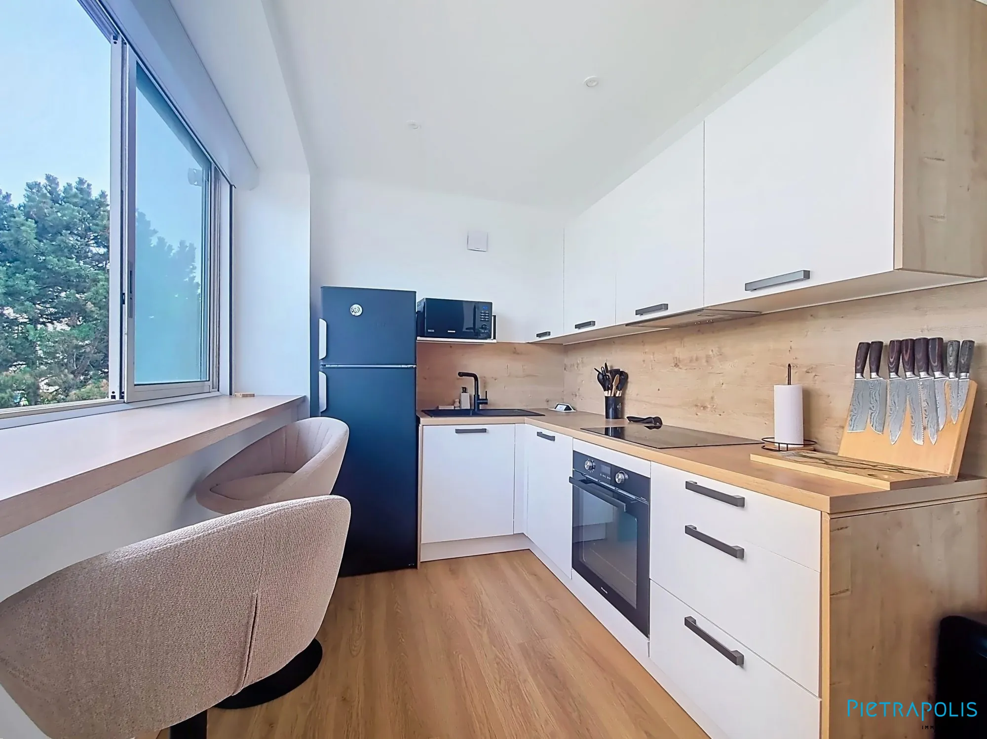 Appartement rénové 1 chambre à Saint-Priest avec cave et parking, lumineux et sécurisé 