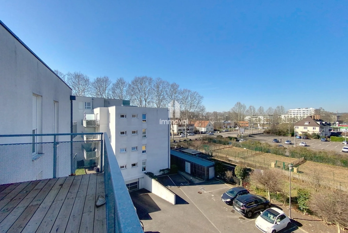 Achat appartement 3 pièces à Cronenbourg Ouest, Strasbourg – 62 m² avec terrasse et garage 