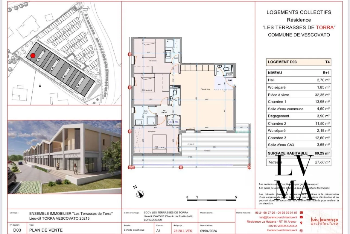 Local commercial récent de 87,5 m² à Vescovato dans résidence moderne 
