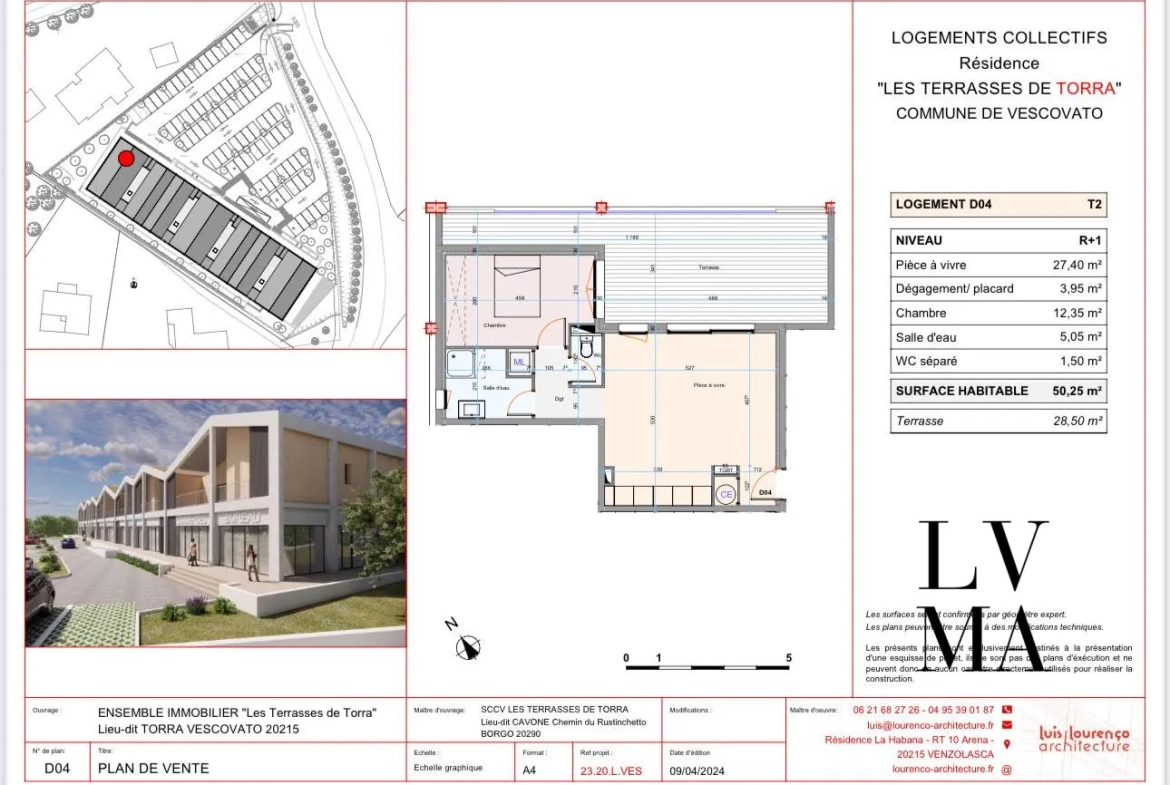 Local commercial récent de 87,5 m² à Vescovato dans résidence moderne 