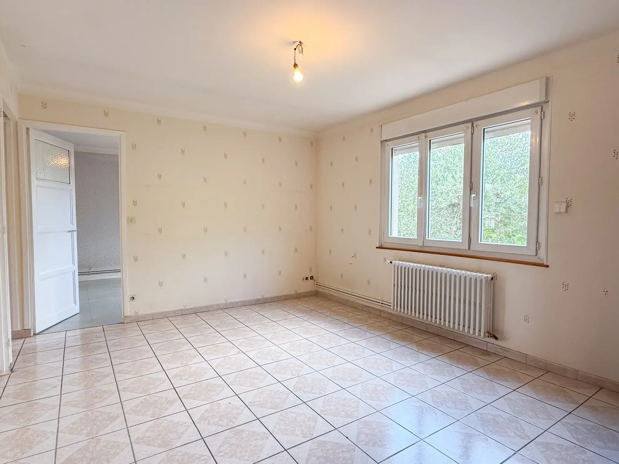 Maison mitoyenne à rénover avec garage au Le Pouzin, 2 chambres et jardin 