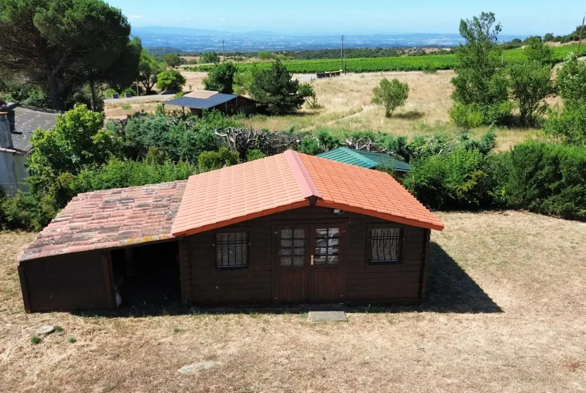 Maison à vendre avec vue spectaculaire dans la Montagne Noire près de Carcassonne 