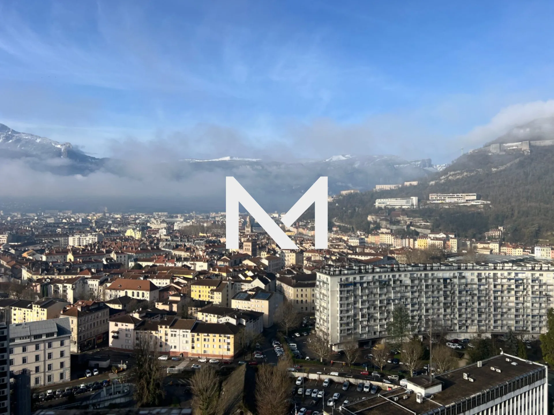Studio de 28m² avec vue panoramique à Ile Verte - Tour Montblanc, Grenoble 
