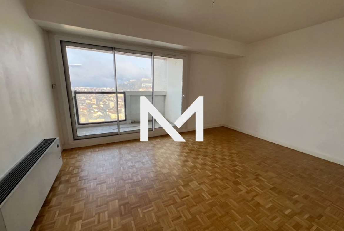 Studio de 28m² avec vue panoramique à Ile Verte - Tour Montblanc, Grenoble 