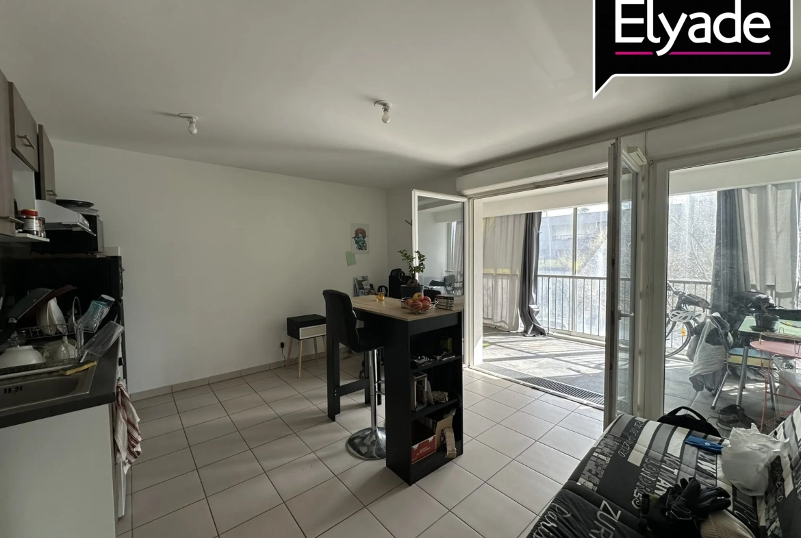 Appartement T2 lumineux de 44 m² avec balcon à Blagnac 