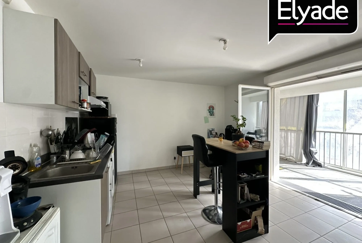 Appartement T2 lumineux de 44 m² avec balcon à Blagnac 