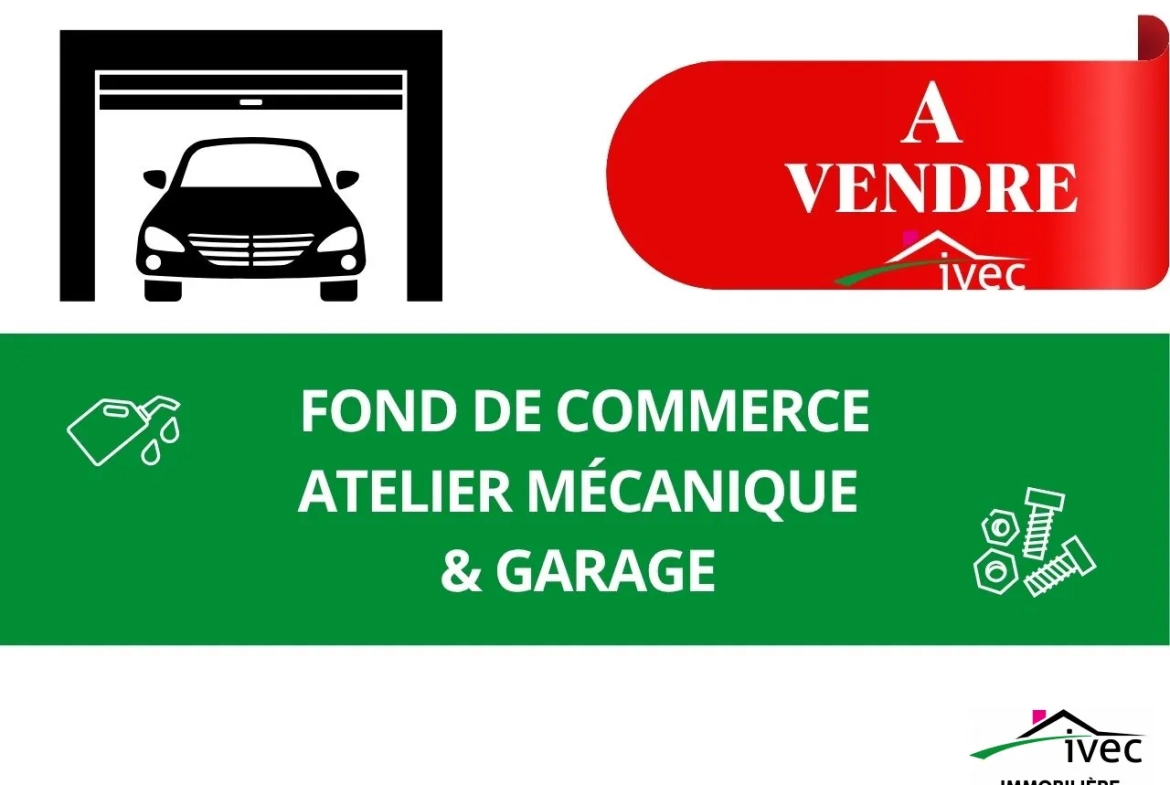 Fonds de commerce garage et atelier mécanique à Fegersheim, 440 m², clé en main 