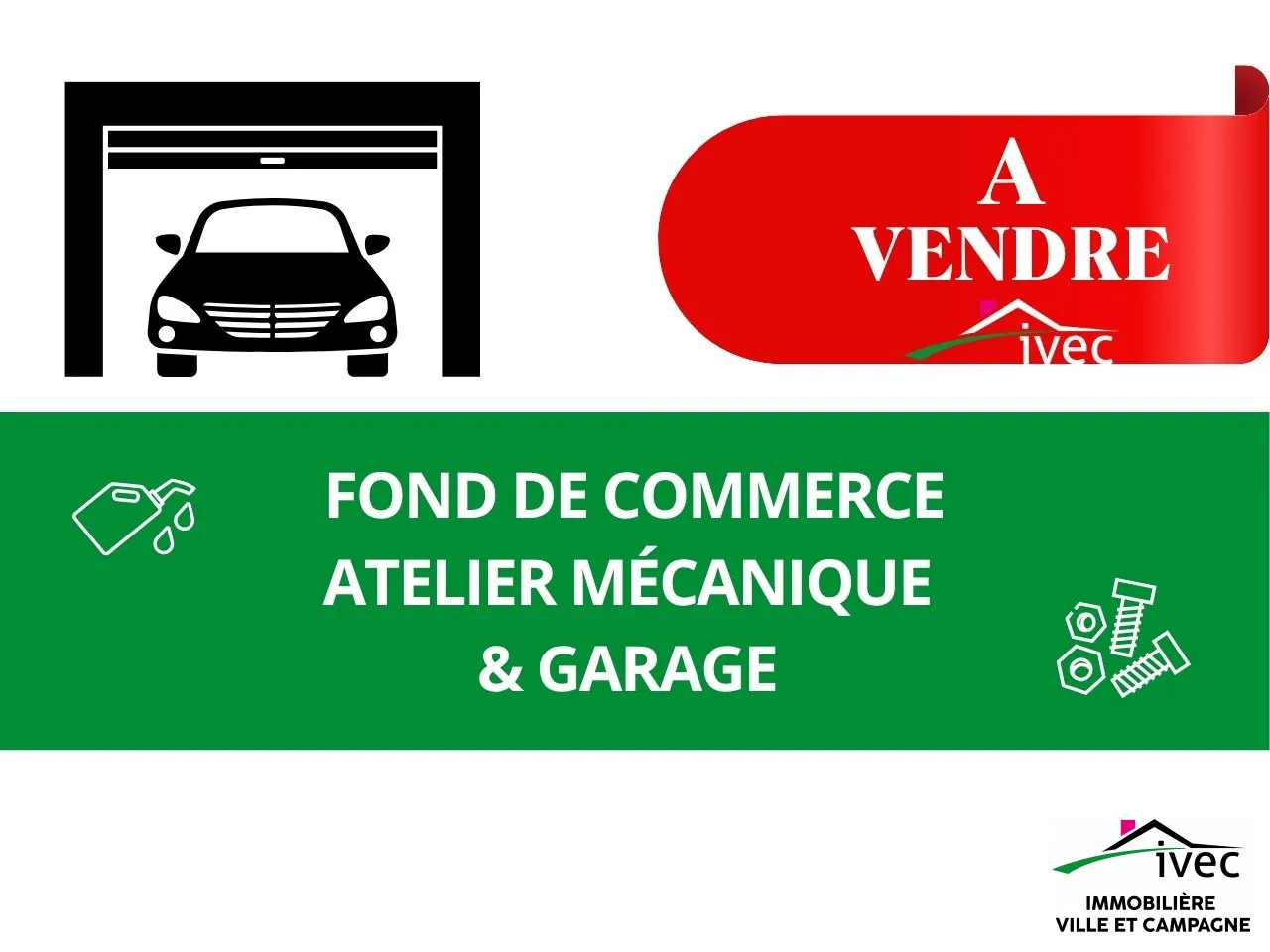 Fonds de commerce garage et atelier mécanique à Fegersheim, 440 m², clé en main 