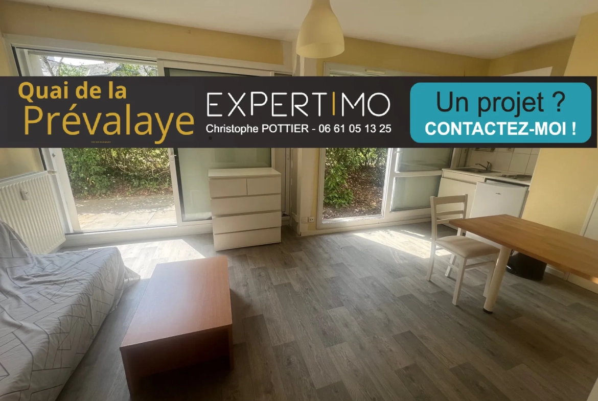 Studio de 25,50 m² à Rennes Centre avec Parking Privé - Quartier Quai de la Prévalaye 