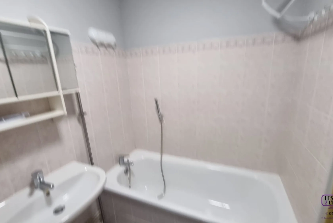 Appartement F2 à Metz Sablon avec terrasse, parking en sous-sol, environnement calme 