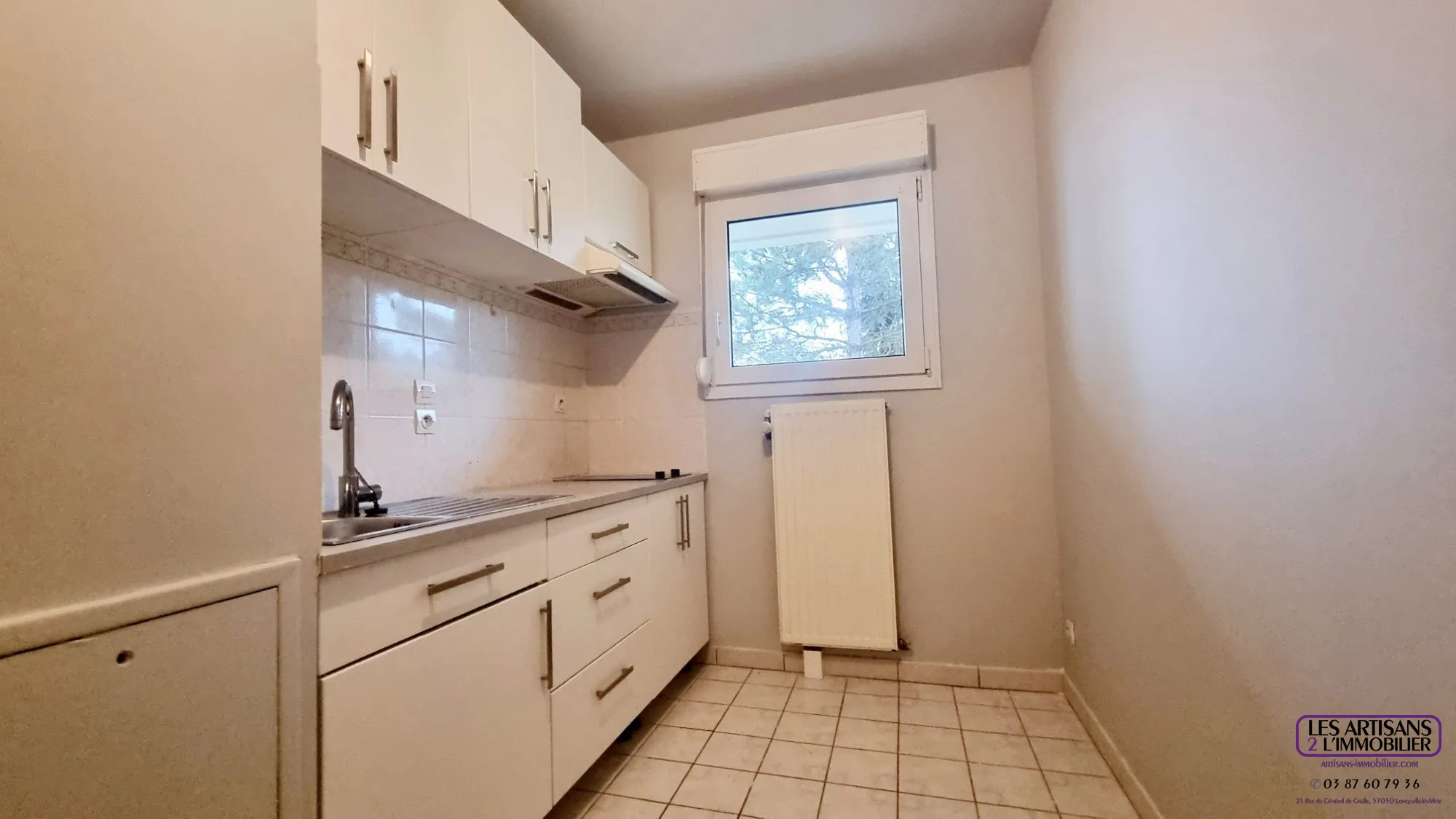 Appartement F2 à Metz Sablon avec terrasse, parking en sous-sol, environnement calme 