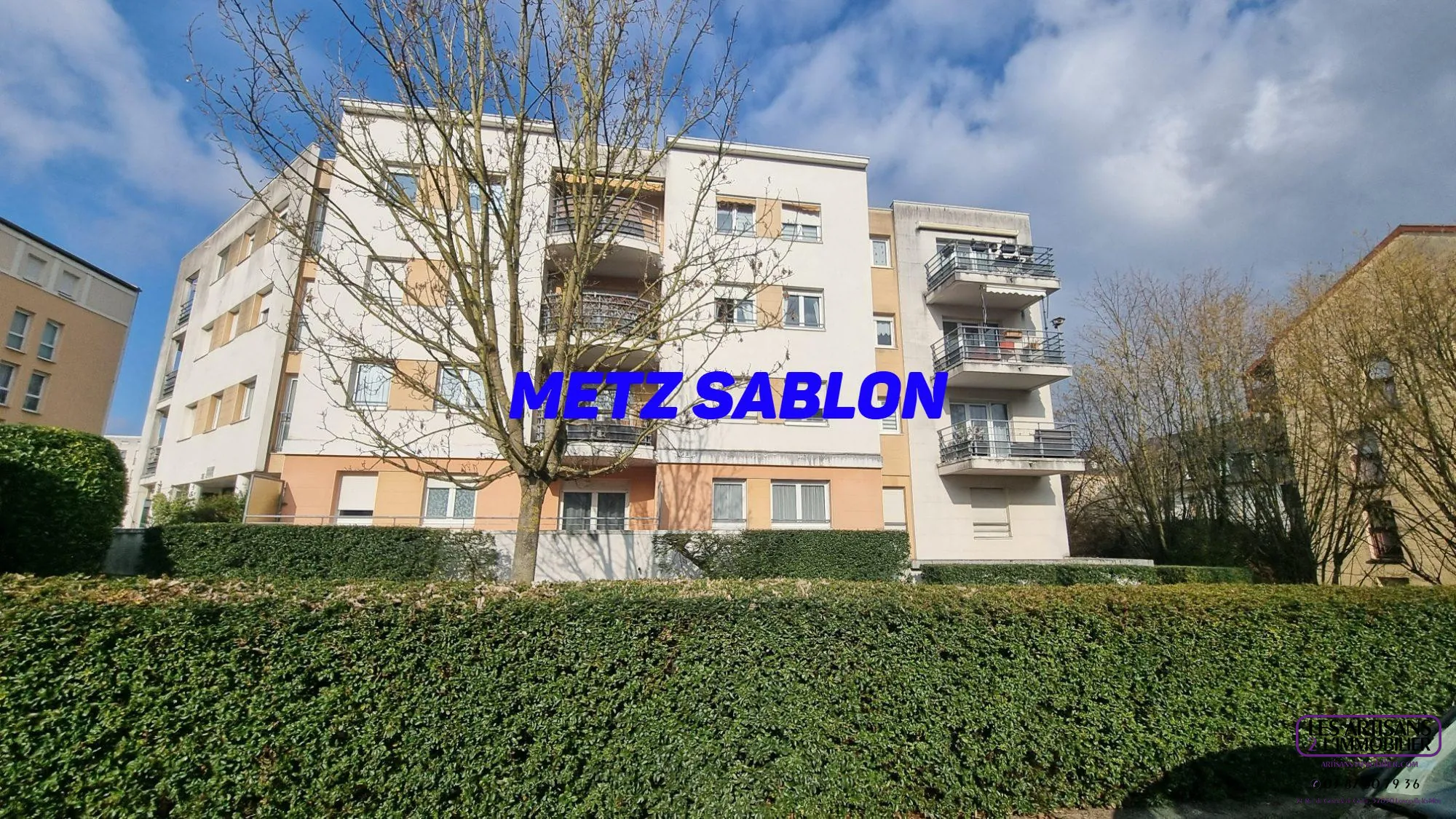 Appartement F2 à Metz Sablon avec terrasse, parking en sous-sol, environnement calme 