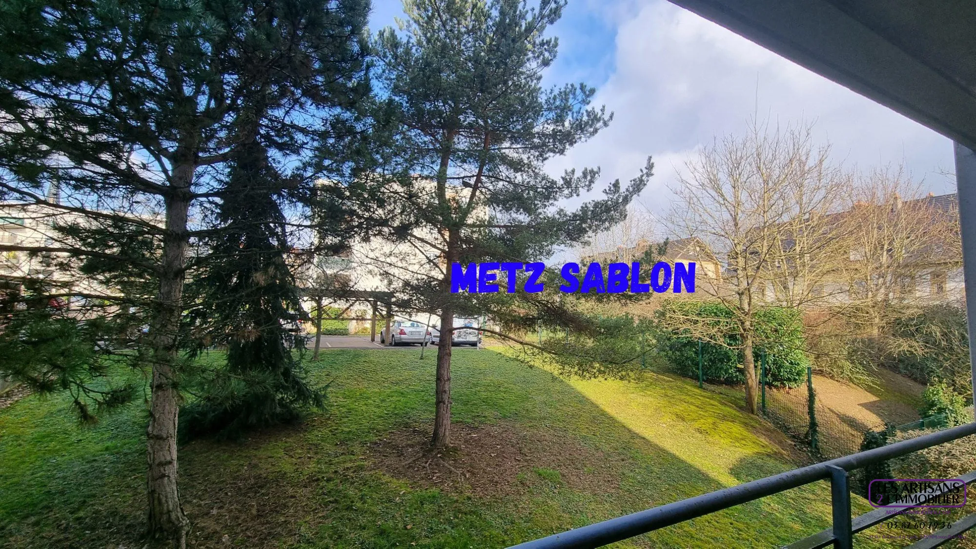 Appartement F2 à Metz Sablon avec terrasse, parking en sous-sol, environnement calme 