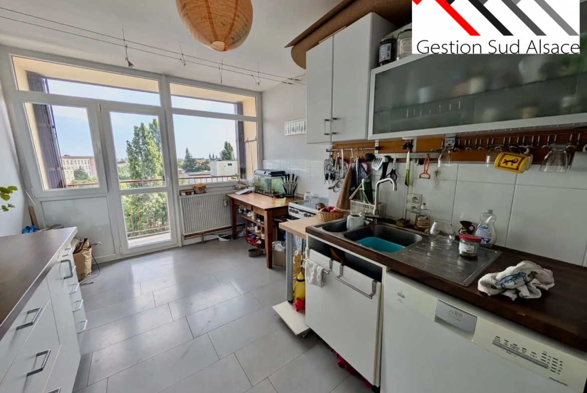 Appartement T3 à vendre à Mulhouse avec vue dégagée et emplacement privilégié 
