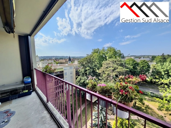 Appartement T3 à vendre à Mulhouse avec vue dégagée et emplacement privilégié