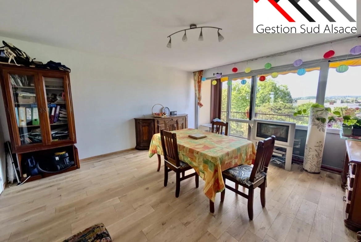 Appartement T3 à vendre à Mulhouse avec vue dégagée et emplacement privilégié 