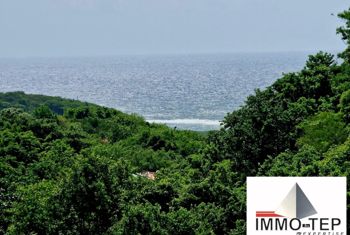 Terrain constructible avec vue mer à Le Marin, Martinique 