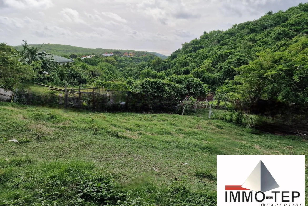 Terrain constructible avec vue mer à Le Marin, Martinique 