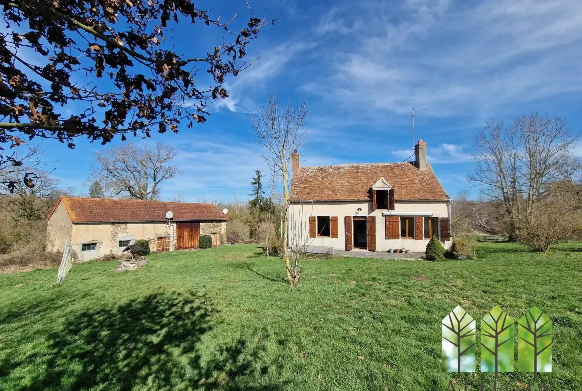 Maison en pierre avec gîte et grand terrain à Saint-Maur (18270) 
