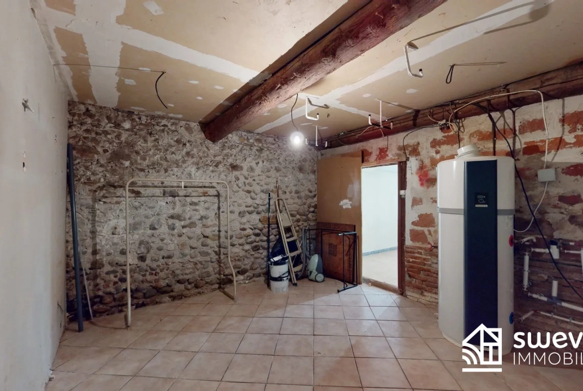 Maison de village avec garage et pièce aménageable à Toulouges 