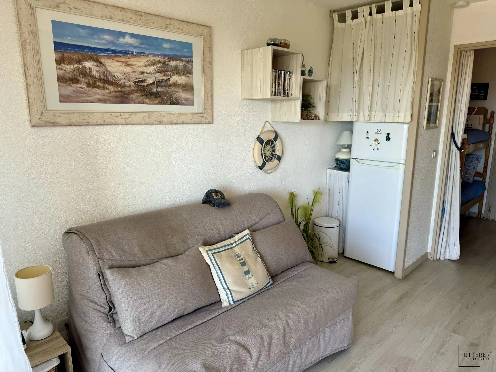 Appartement Studio cabine avec piscine et vue mer à Saint Pierre la Mer 