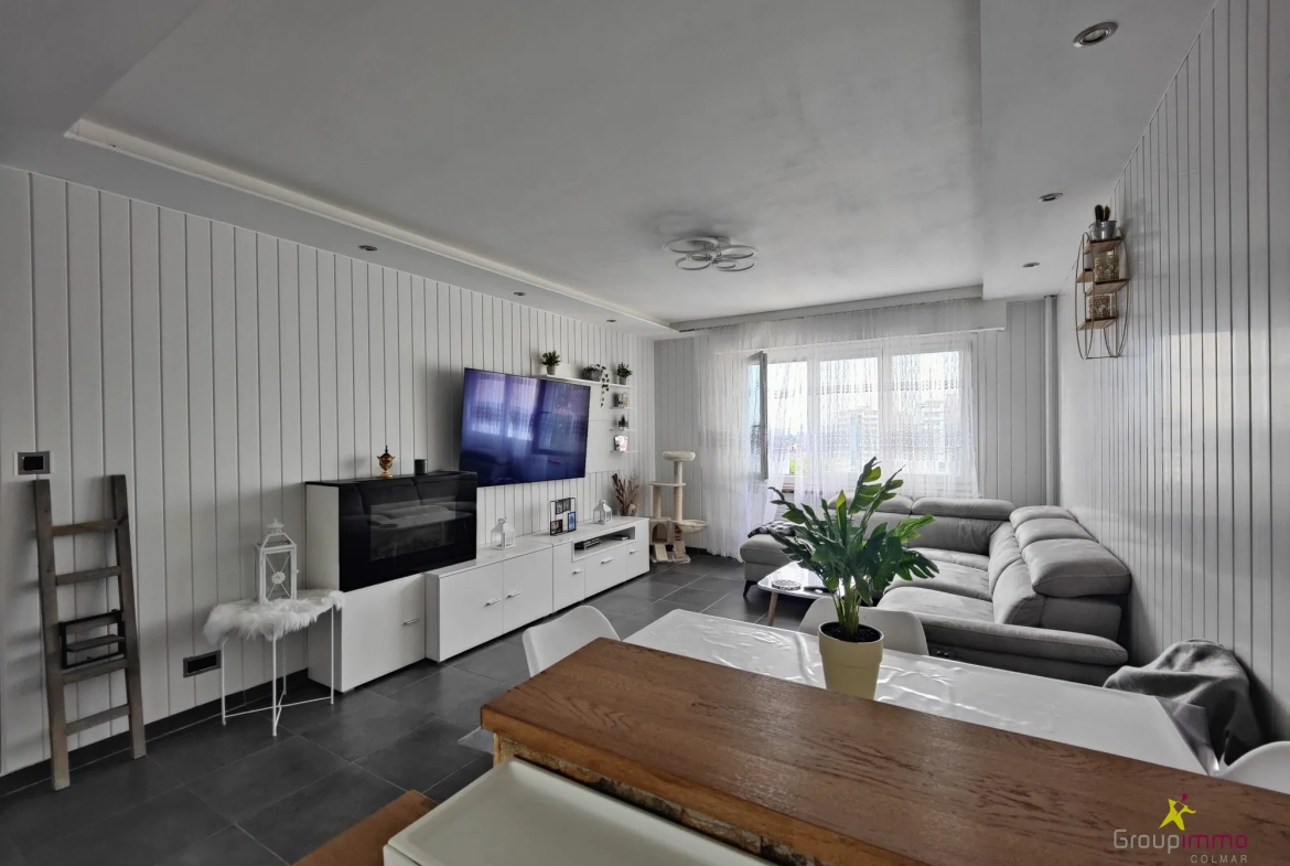 Appartement 4 pièces rénové en 2021 à Colmar, idéal investissement ou résidence principale 