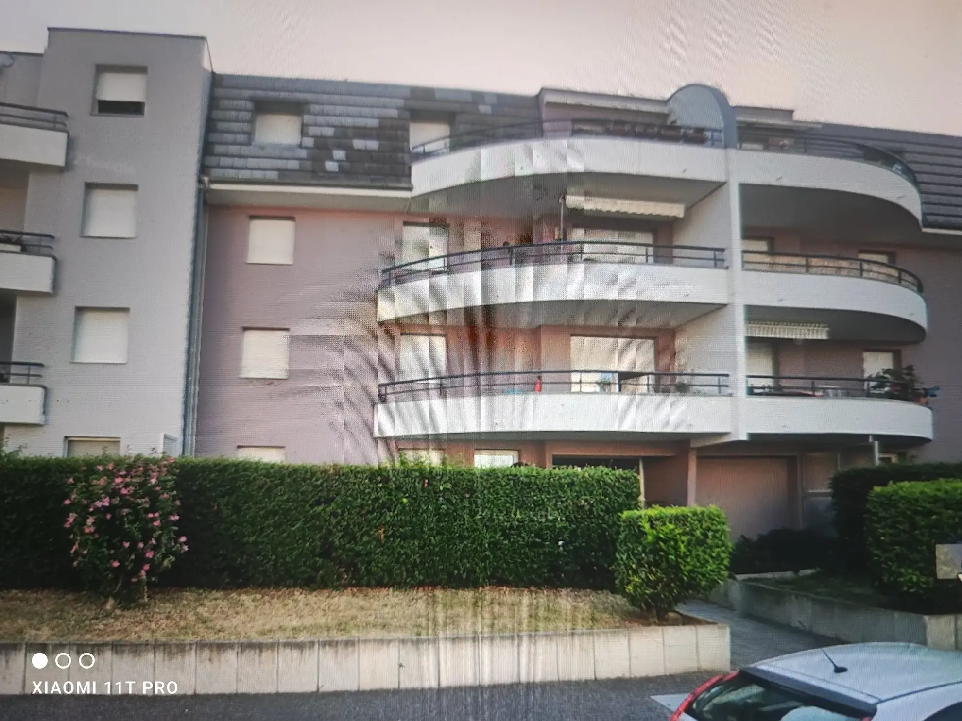 Façade Appartement T3 avec terrasse et garage à Strasbourg Poteries 