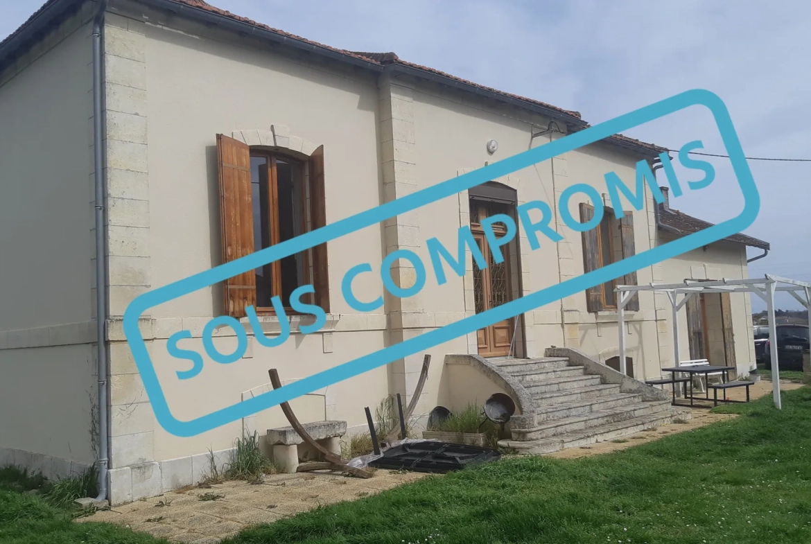 Maison de 101 m² avec grand jardin à proximité de Pons - Idéal rénovateur 