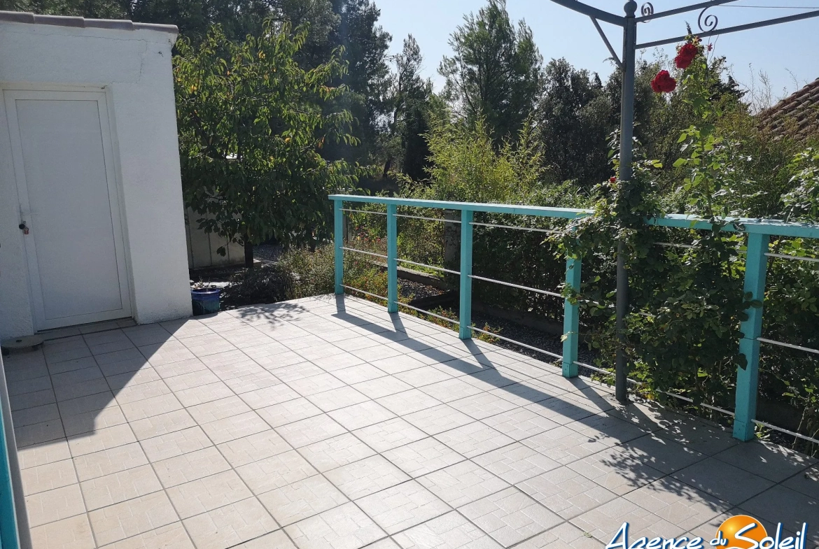 Charmante villa 4 pièces avec jardin à Castelnau-d'Aude, proche mer et A9 