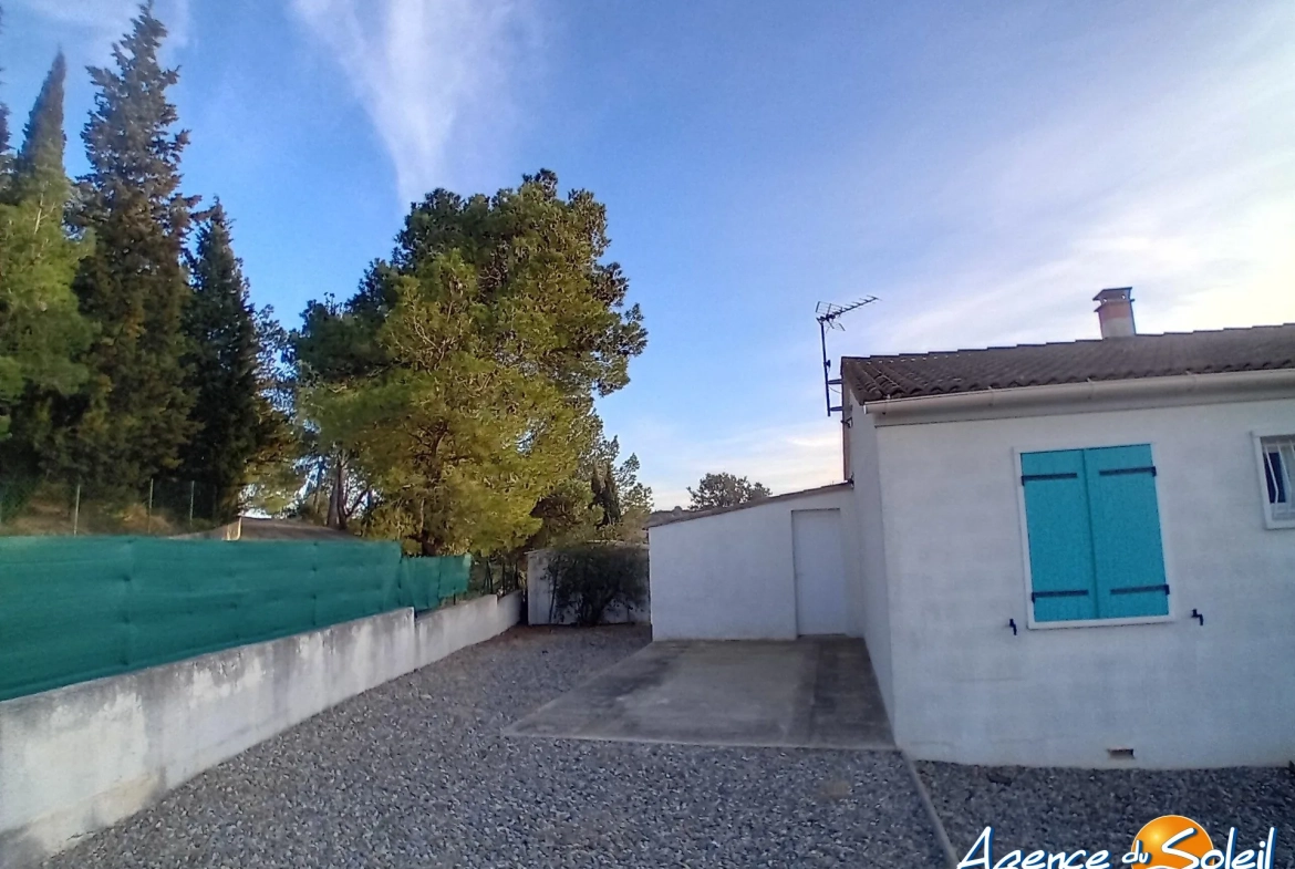 Charmante villa 4 pièces avec jardin à Castelnau-d'Aude, proche mer et A9 