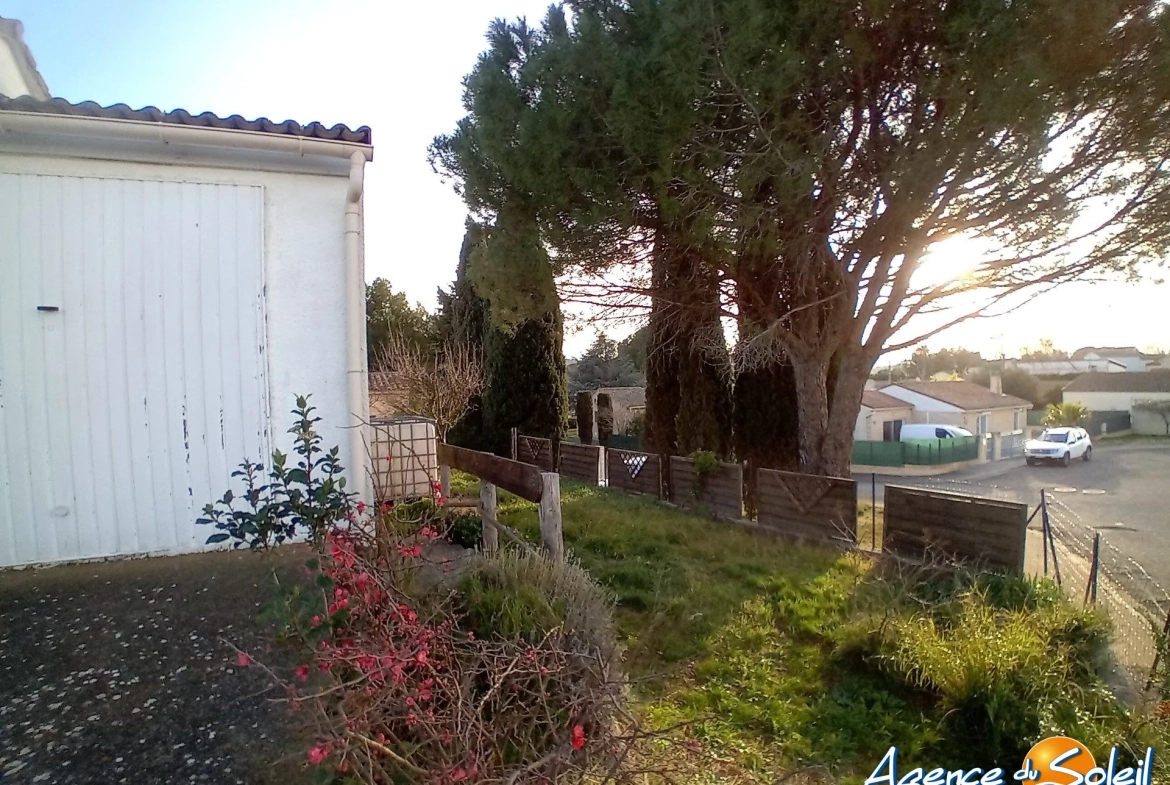 Charmante villa 4 pièces avec jardin à Castelnau-d'Aude, proche mer et A9 