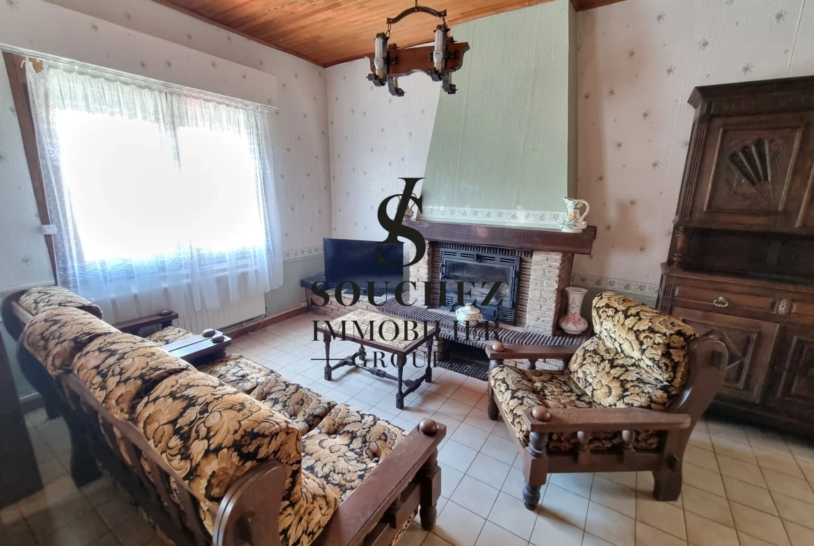 Maison individuelle de plain-pied à rénover - 107 m² avec jardin et parking à Ablain-Saint-Nazaire 