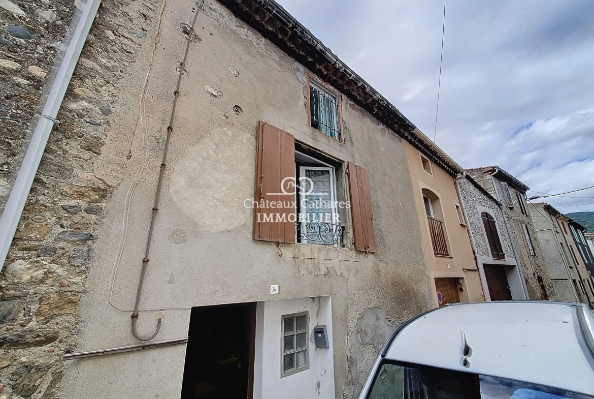 Maison ancienne à Caudiès-de-Fenouillèdes de 90 m² à rénover 
