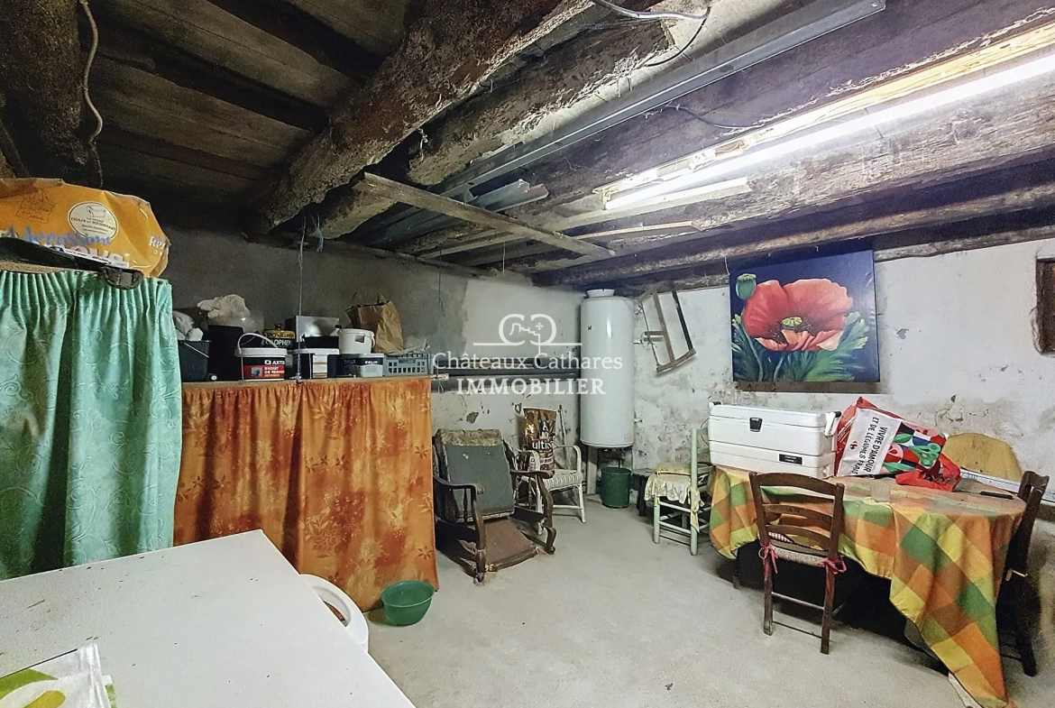 Maison ancienne à Caudiès-de-Fenouillèdes de 90 m² à rénover 