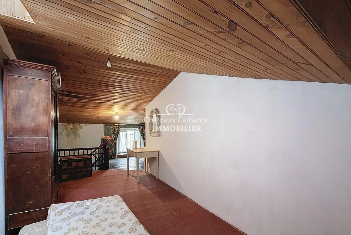 Maison ancienne à Caudiès-de-Fenouillèdes de 90 m² à rénover 