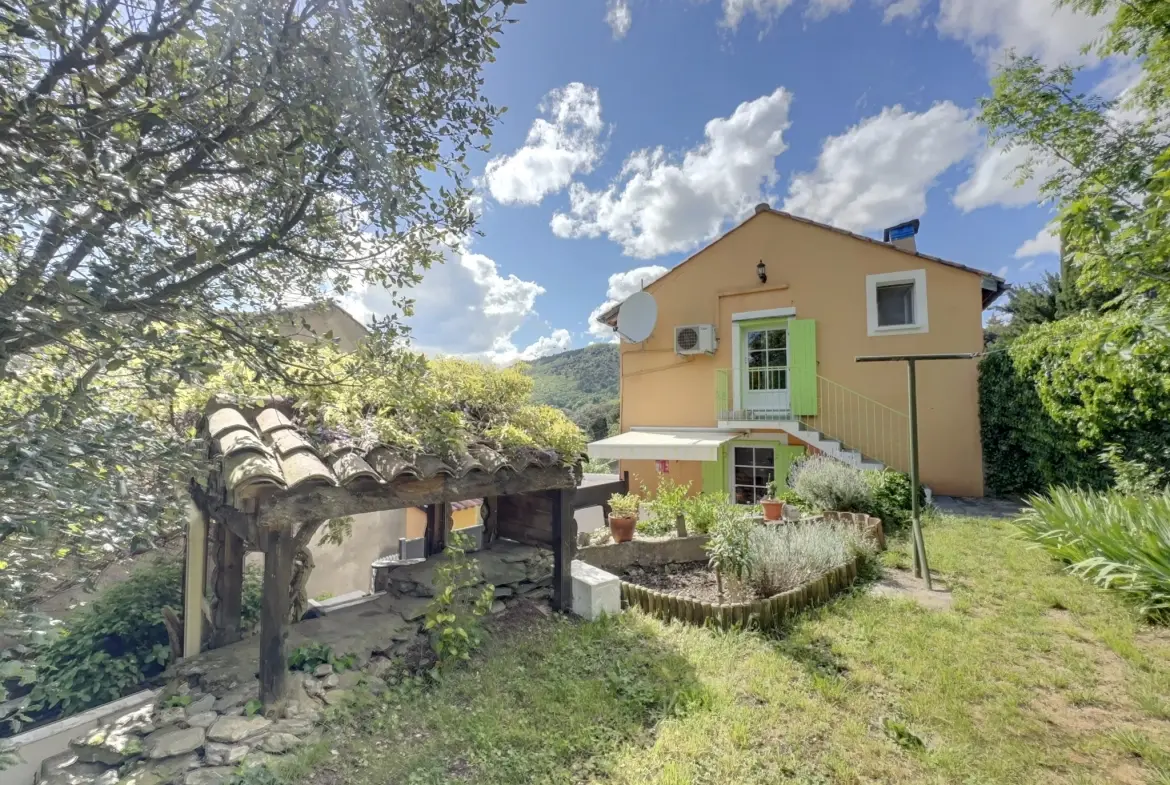Maison avec piscine, chalet et terrain à Saint-Pons-de-Thomières 