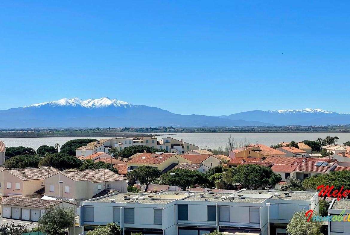 Appartement 2 pièces avec vue dégagée et piscine à Canet-en-Roussillon 