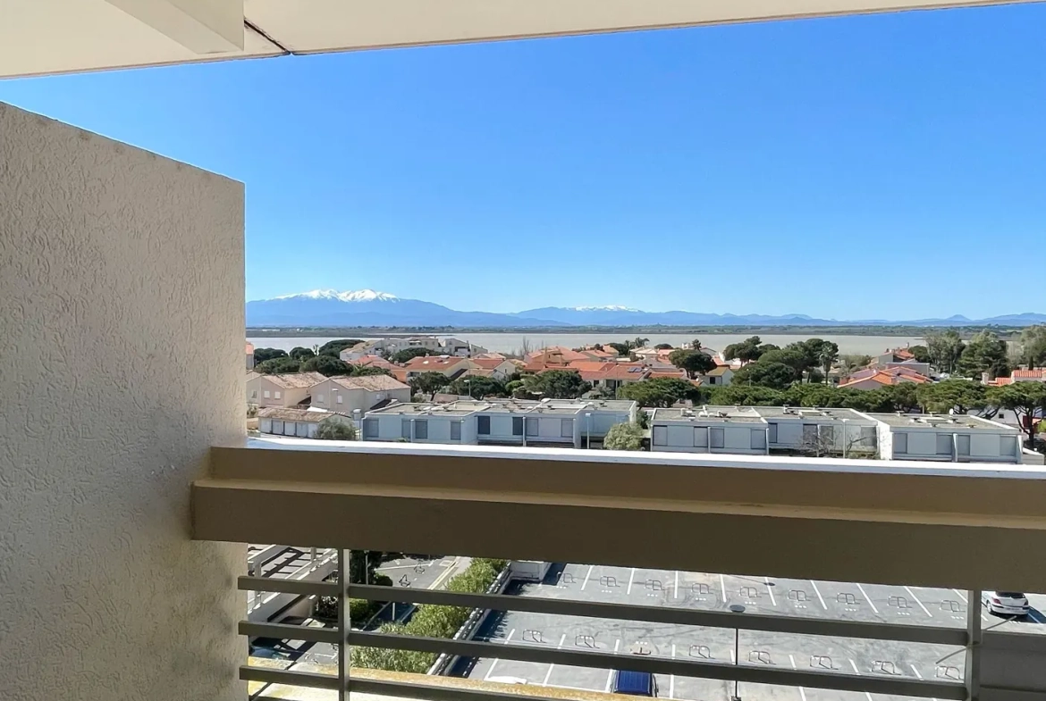 Appartement 2 pièces avec vue dégagée et piscine à Canet-en-Roussillon 