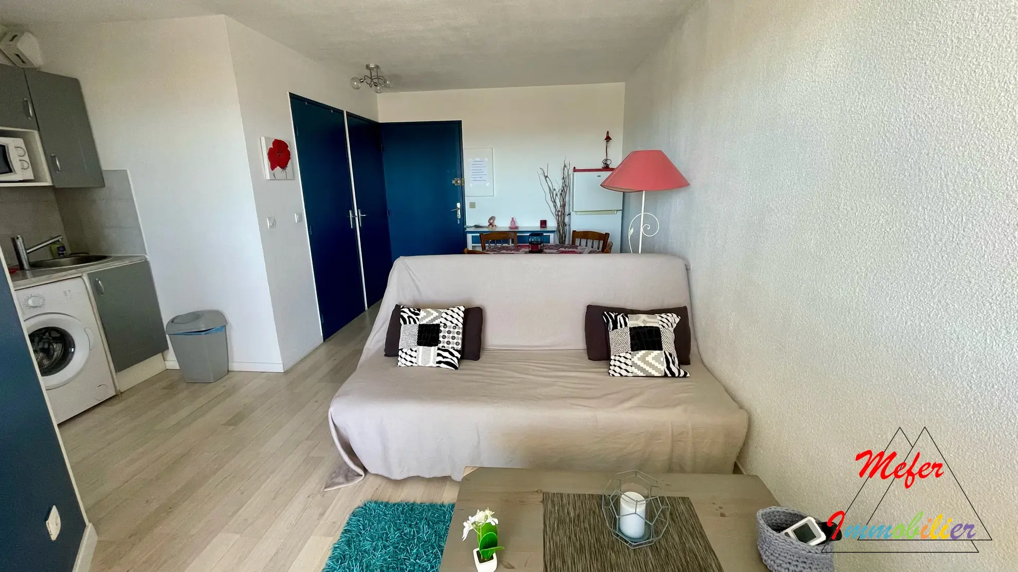 Appartement 2 pièces avec vue dégagée et piscine à Canet-en-Roussillon 