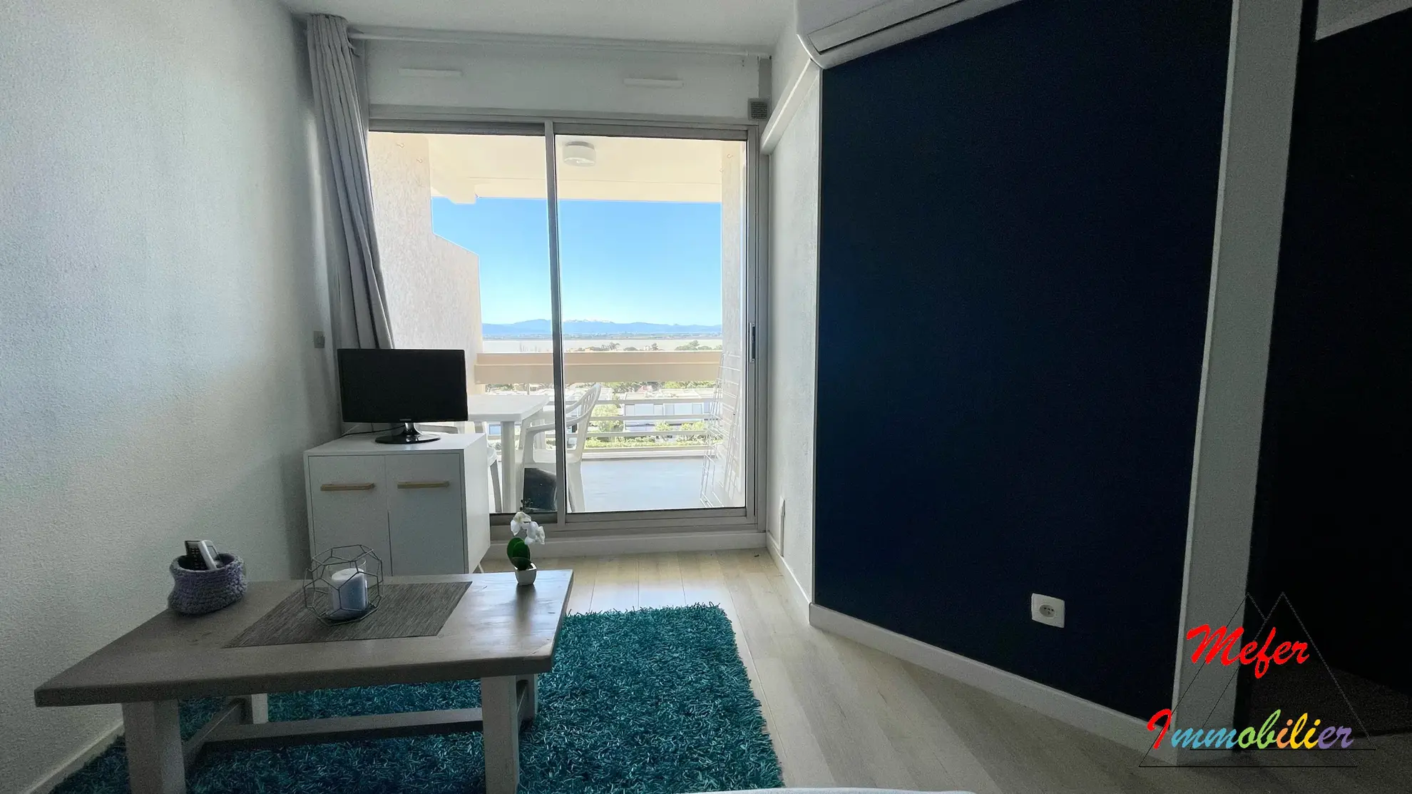 Appartement 2 pièces avec vue dégagée et piscine à Canet-en-Roussillon 