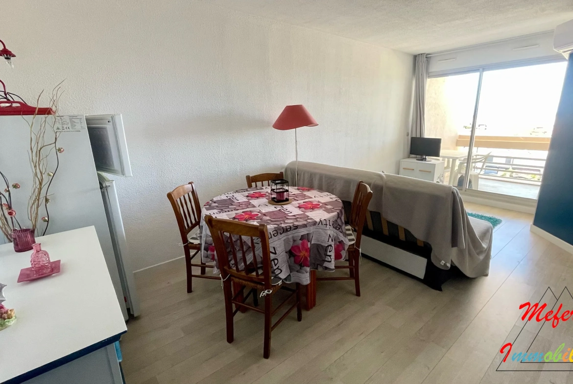 Appartement 2 pièces avec vue dégagée et piscine à Canet-en-Roussillon 