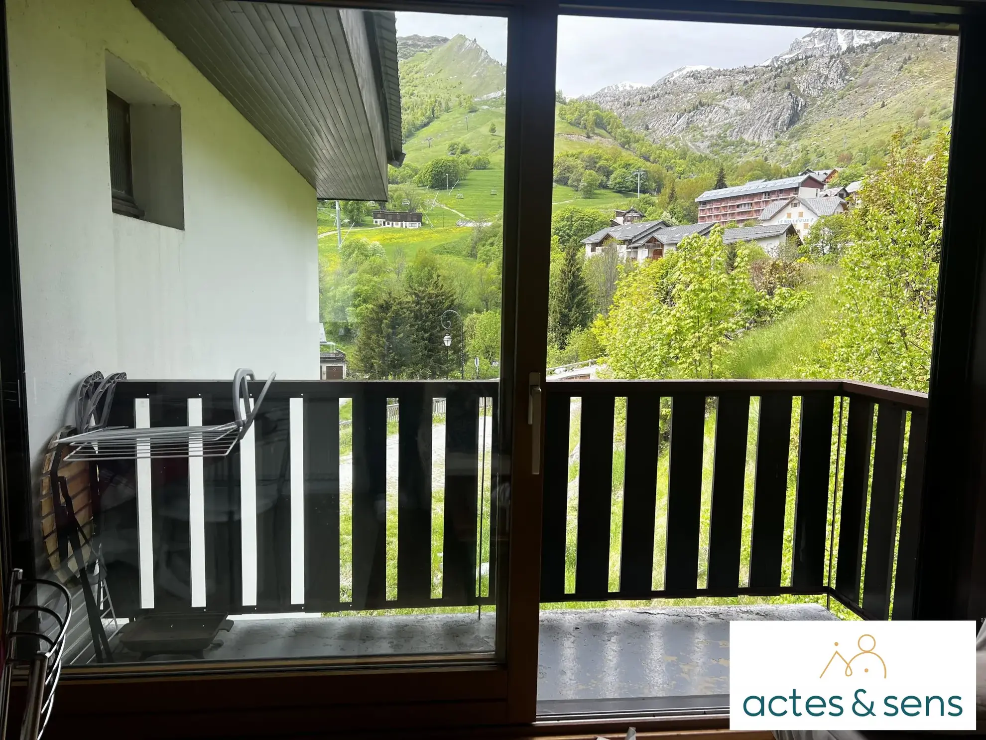 Charmant appartement T2 meublé avec balcon à Saint-Sorlin-d'Arves - Domaine des Sybelles 