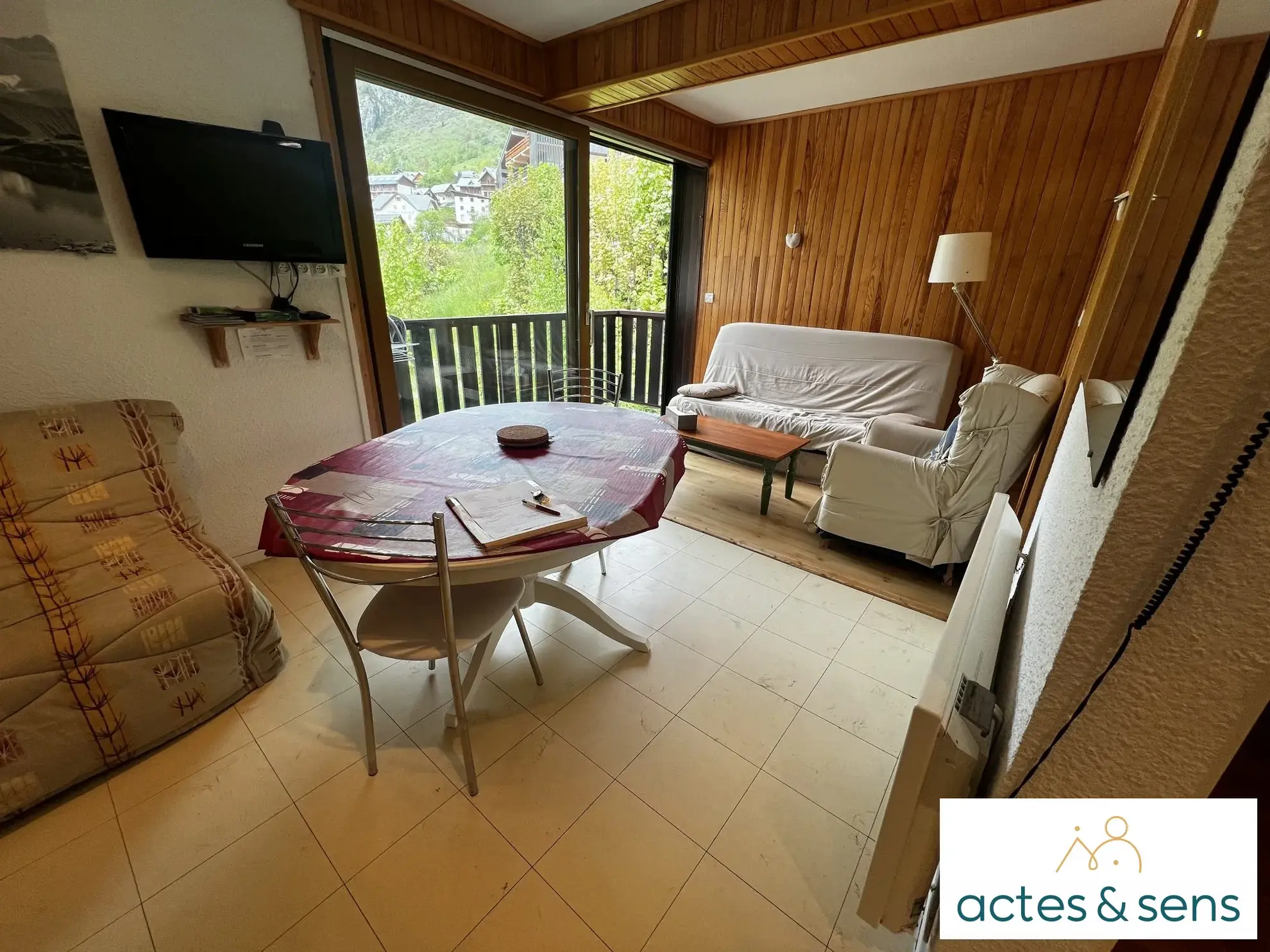 Charmant appartement T2 meublé avec balcon à Saint-Sorlin-d'Arves - Domaine des Sybelles 