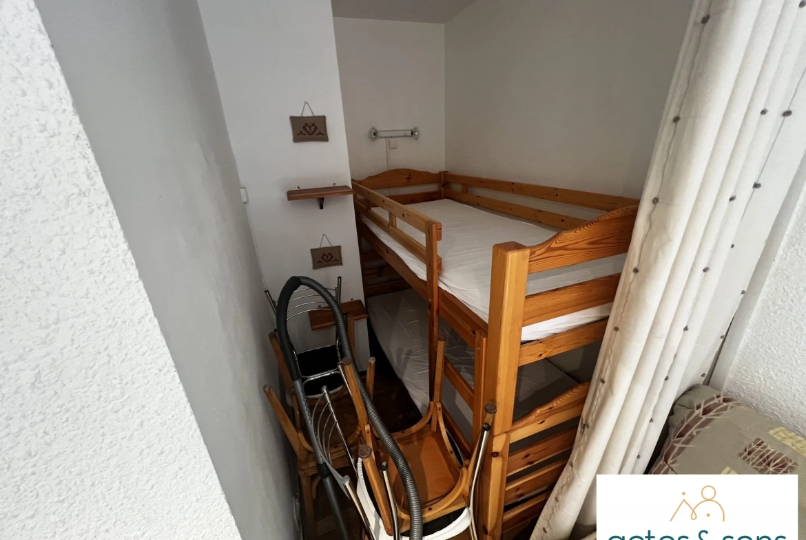 Charmant appartement T2 meublé avec balcon à Saint-Sorlin-d'Arves - Domaine des Sybelles 