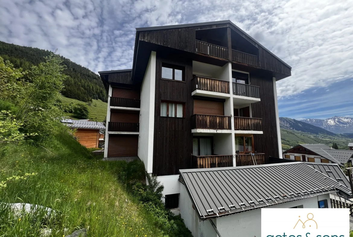 Charmant appartement T2 meublé avec balcon à Saint-Sorlin-d'Arves - Domaine des Sybelles 