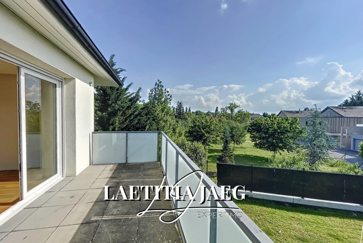 Bel appartement 3 pièces avec terrasse à Colmar, vue dégagée et faibles charges 