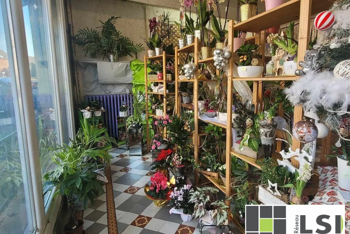 Immeuble mixte avec local commercial et habitation au centre du Nouvion-en-Thiérache 